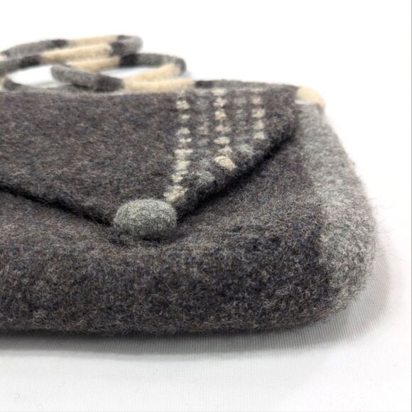 Handmade Felted Crossbody Purse - Picture 1 of 5